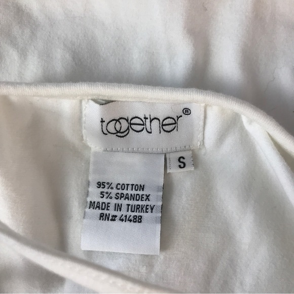 Vintage Y2K Cotton Tank Sequined‎ Butterfly Pin NWT - Picture 7 of 8